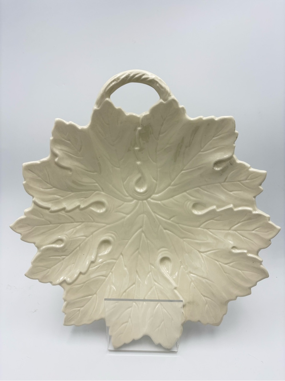 Vintage German Ceramic Leaf Shaped Plate Made in Western Germany
